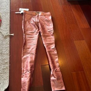 Freddy Brazilian style rose gold leggings NWT never worn